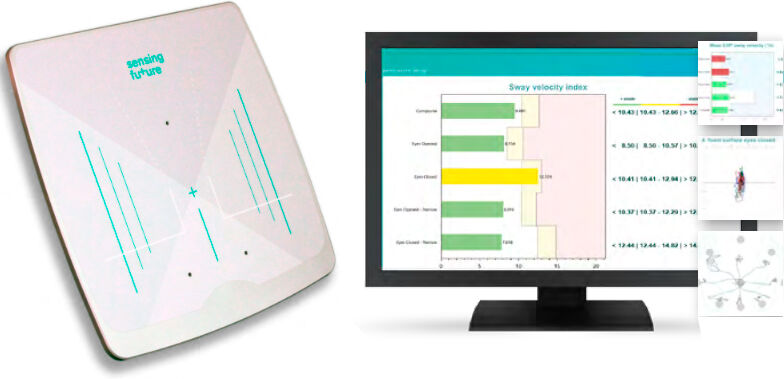 PhysioSensing VERTIGO FORÇA: Plataforma estabilométrica + Software de equilíbrio