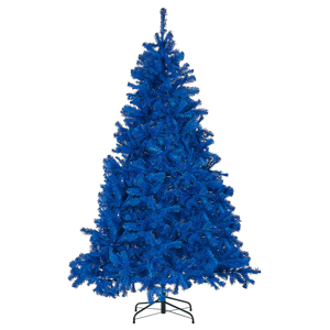 Beliani Árvore de Natal artificial azul base de metal 180 cm decoração tradicional sazonal