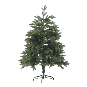 Árvore de Natal Artificial Verde Base de Metal em PVC de 120 cm Estilo Tradicional