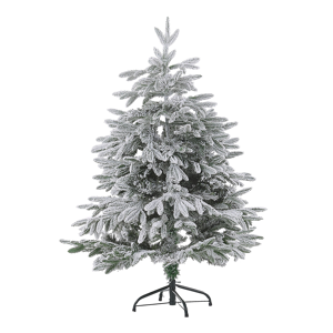 Árvore de Natal artificial estilo escandinavo com neve em PVC branco de 120 cm