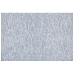 Tapete azul claro de algodão 160 x 230 cm feito à mão estilo moderno
