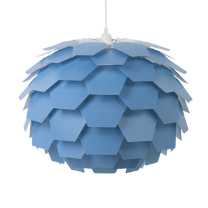 Candeeiro de teto azul em plástico 41 x 60 x 60 cm E27 Max 60 W em forma de globo para espaço minimalista moderno