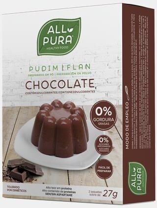 ALL PURA PUDIM FLAN DE CHOCOLATE 2x27g