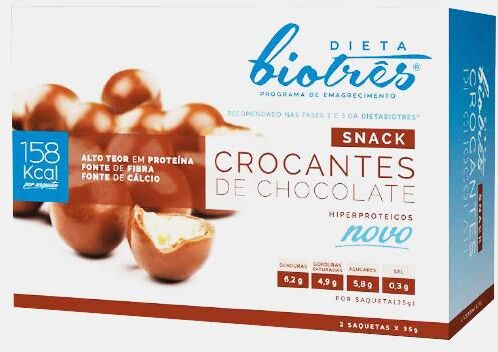 FARMODIÉTICA® DIETA BIOTRES SNACK CROCANTES CHOCOLATE 2x35g