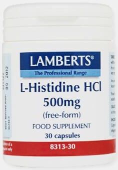 LAMBERTS L-HISTIDINA HCL 500mg 30 CAPSULAS