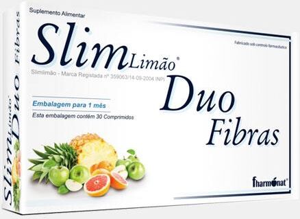 FHARMONAT SLIMLIMAO DUO FIBRAS 30 COMPRIMIDOS