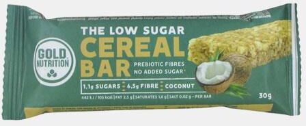 GOLD NUTRITION LOW SUGAR CEREAL BAR COCO 30g