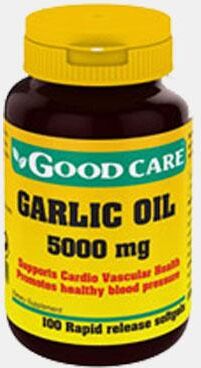 GOOD CARE GARLIC OIL 5000mg 100 CAPSULAS