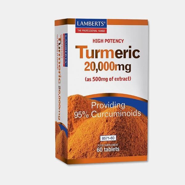 LAMBERTS TURMERIC 20000MG 60 COMPRIMIDOS