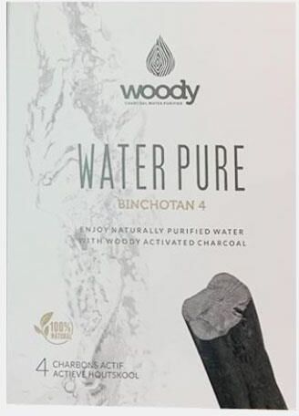 WOODY WATER PURE FITRO CARVAO ATIVO PACK 4UN