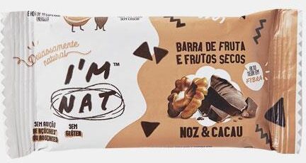 I´M NAT BARRA DE FRUTA E FRUTOS SECOS NOZ & CACAU 45g