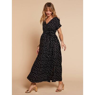 ENVIE DE FRAISE Vestido cache coeur para gravidez e amamentação preto ENVIE DE FRAISE Vestido cache coeur para gravidez e amamentação preto
