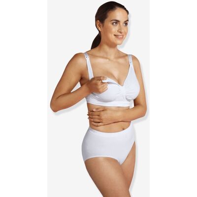 Soutien sem costuras, especial gravidez e amamentação, GelWire® da CARRIWELL branco medio liso Soutien sem costuras, especial gravidez e amamentação, GelWire® da CARRIWELL branco medio liso