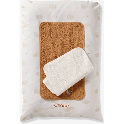VERTBAUDET Colchão de muda fraldas e 2 tapetes de muda personalizáveis DANS LES NUAGES branco estampado VERTBAUDET Colchão de muda fraldas e 2 tapetes de muda personalizáveis DANS LES NUAGES branco estampado