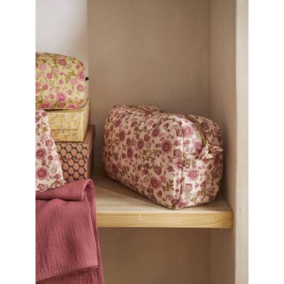 VERTBAUDET Bolsa de cuidados de higiene Mama estampado rosa VERTBAUDET Bolsa de cuidados de higiene Mama estampado rosa