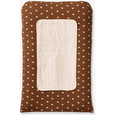 VERTBAUDET Lote de 2 capas para colchão de muda-fraldas chocolate VERTBAUDET Lote de 2 capas para colchão de muda-fraldas chocolate