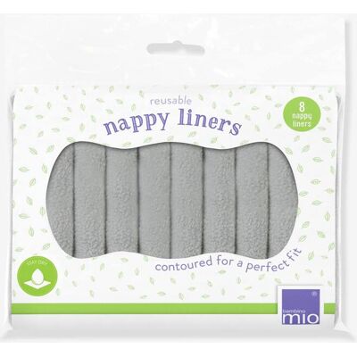 Mitac 8 toalhetes protetores reutilizáveis BAMBINO MIO, em micropolar branco claro bicolor/multicolo Mitac 8 toalhetes protetores reutilizáveis BAMBINO MIO, em micropolar branco claro bicolor/multicolo