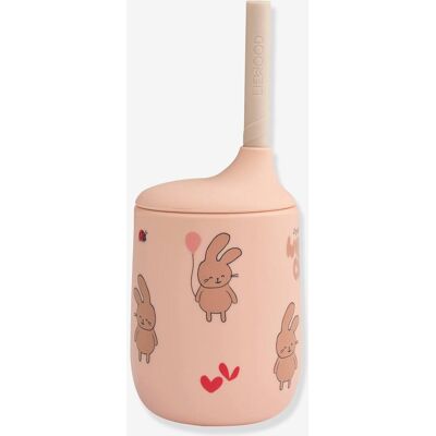 Copo em silicone com palhinha Ellis - LIEWOOD rosa-pálido Copo em silicone com palhinha Ellis - LIEWOOD rosa-pálido