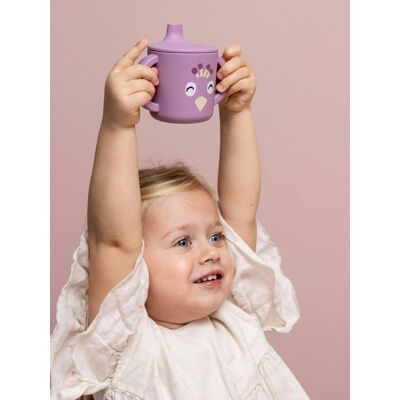 Copo de aprendizagem em silicone, TRIXIE Animal malva Copo de aprendizagem em silicone, TRIXIE Animal malva
