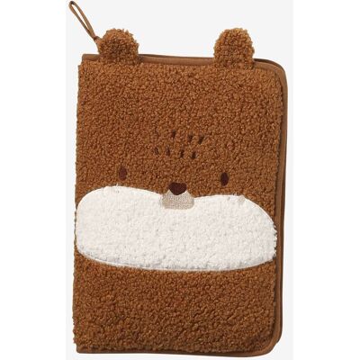 VERTBAUDET Capa para boletim de saúde, em sherpa, TEDDY BEAR noz pecã VERTBAUDET Capa para boletim de saúde, em sherpa, TEDDY BEAR noz pecã