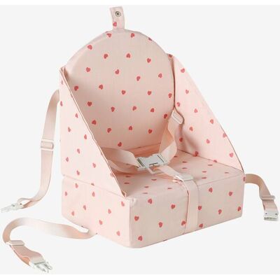 VERTBAUDET Assento elevatório para cadeira rosa-pálido VERTBAUDET Assento elevatório para cadeira rosa-pálido