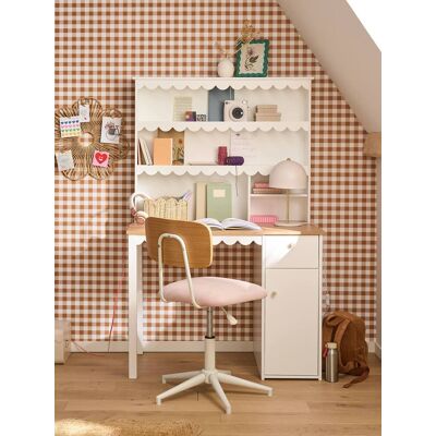 VERTBAUDET Secretária com arrumação festonada para criança branco VERTBAUDET Secretária com arrumação festonada para criança branco