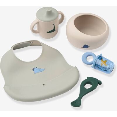 Mileah conjunto de refeição em silicone Liewood azul-acinzentado Mileah conjunto de refeição em silicone Liewood azul-acinzentado