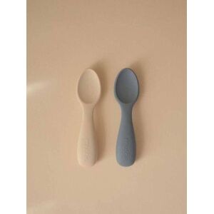 Colher de aprendizagem azul - MUSHIE Colher de aprendizagem azul - MUSHIE