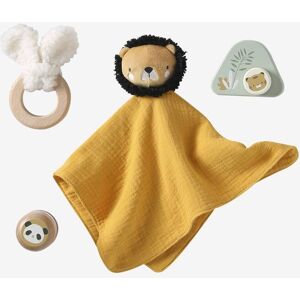 VERTBAUDET Conjunto oferta para bebé em tecido e madeira FSC® amarelo VERTBAUDET Conjunto oferta para bebé em tecido e madeira FSC® amarelo