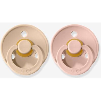 Lote de 2 chupetas, da BIBS Colour, tamanho 1, dos 0 aos 6 meses bege claro bicolor/multicolor Lote de 2 chupetas, da BIBS Colour, tamanho 1, dos 0 aos 6 meses bege claro bicolor/multicolor