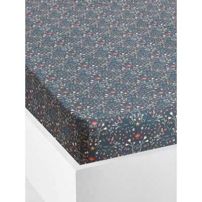 Lençol de algodão reciclado Vertbaudet - Verde - Roupa de cama infantil Lençol de algodão reciclado Vertbaudet - Verde - Roupa de cama infantil