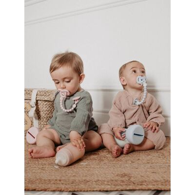 Clipes de silicone para chupeta Suavinex Azzurro - Acessório para bebê Clipes de silicone para chupeta Suavinex Azzurro - Acessório para bebê
