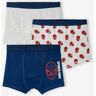 HOMEM ARANHA Lote de 3 boxers Homem-Aranha da Marvel® azul escuro liso