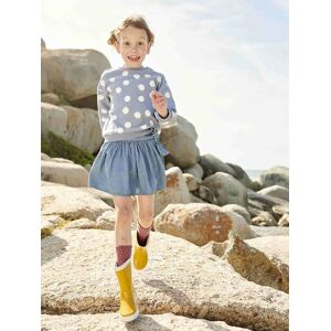 VERTBAUDET Saia-calção em ganga leve, para menina stone VERTBAUDET Saia-calção em ganga leve, para menina stone