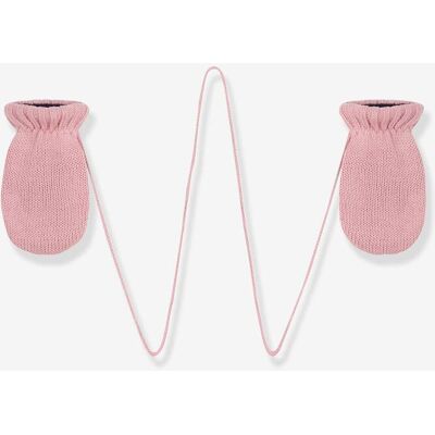 PETIT BATEAU Manoplas em malha com forro polar para bebé menina branco PETIT BATEAU Manoplas em malha com forro polar para bebé menina branco