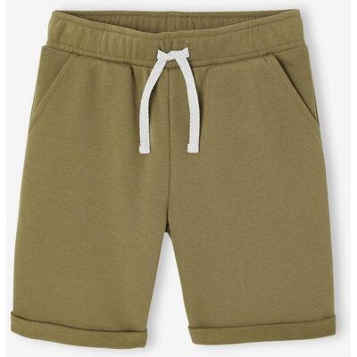 VERTBAUDET Bermudas em moletão, para menino caqui VERTBAUDET Bermudas em moletão, para menino caqui