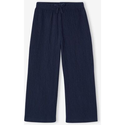 VERTBAUDET Leggings largas efeito aos favos, para menina marinho VERTBAUDET Leggings largas efeito aos favos, para menina marinho