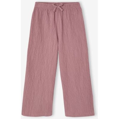 VERTBAUDET Leggings largas efeito aos favos, para menina malva VERTBAUDET Leggings largas efeito aos favos, para menina malva