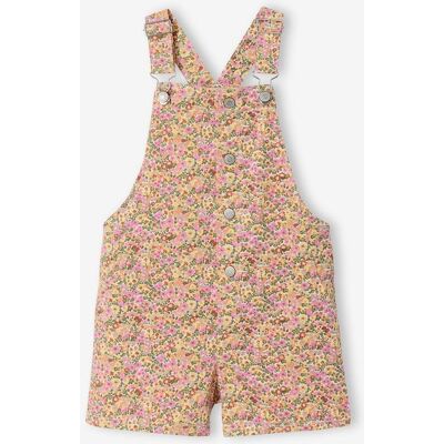 VERTBAUDET Macacão salopete curto floral multicolor VERTBAUDET Macacão salopete curto floral multicolor