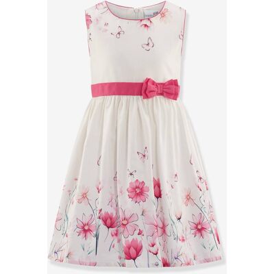 Vestido floral festivo com laços para menina Happy Girls cru Vestido floral festivo com laços para menina Happy Girls cru