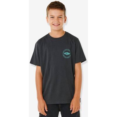 RIP CURL T-shirt de mangas curtas para menino preto RIP CURL T-shirt de mangas curtas para menino preto