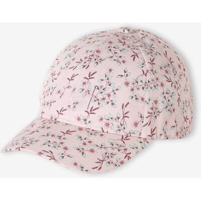 VERTBAUDET Boné de algodão ajustável, para menina rosa-pálido VERTBAUDET Boné de algodão ajustável, para menina rosa-pálido