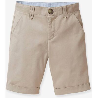 Bermudas clássicas Cyrillus, para menino bege medio liso Bermudas clássicas Cyrillus, para menino bege medio liso
