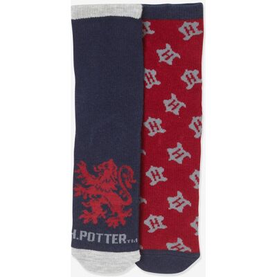 Lote de 2 pares de meias Harry Potter® azul escuro bicolor/multicolor Lote de 2 pares de meias Harry Potter® azul escuro bicolor/multicolor