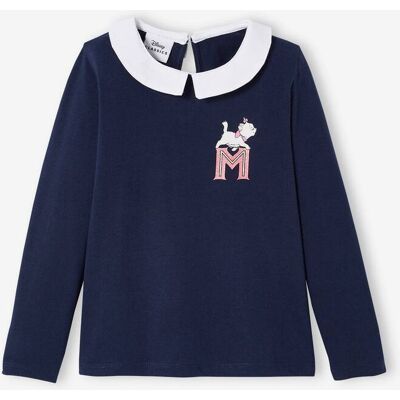 Camisola Marie Os Aristogatos da Disney®, de mangas compridas, para criança azul escuro liso com motivo Camisola Marie Os Aristogatos da Disney®, de mangas compridas, para criança azul escuro liso com motivo