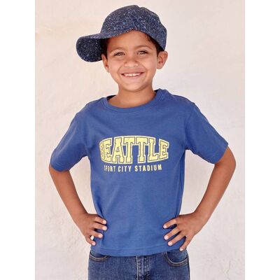 VERTBAUDET T-shirt para menino azul VERTBAUDET T-shirt para menino azul