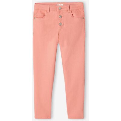 VERTBAUDET Calças Mom fit morfológicas, medida das ancas média, para menina pêssego VERTBAUDET Calças Mom fit morfológicas, medida das ancas média, para menina pêssego