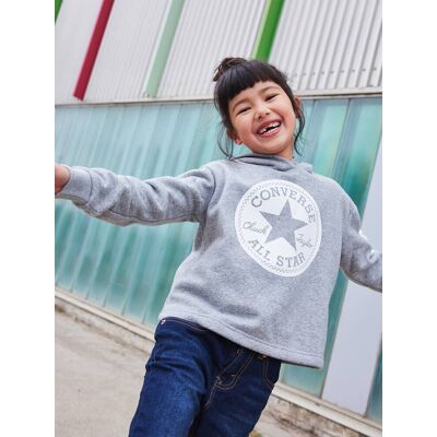 Sweat com capuz, Chuck Patch Cropped Hoodie da CONVERSE cinzento Sweat com capuz, Chuck Patch Cropped Hoodie da CONVERSE cinzento