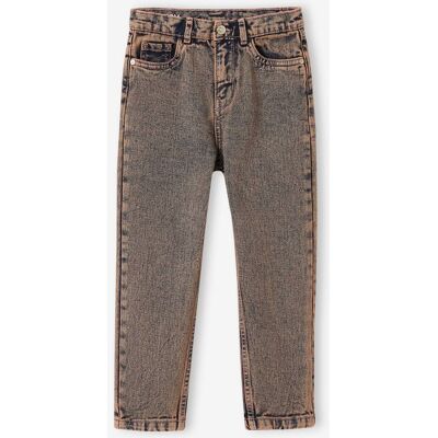 VERTBAUDET Jeans Mom tingidos, para menina rosa-velho VERTBAUDET Jeans Mom tingidos, para menina rosa-velho