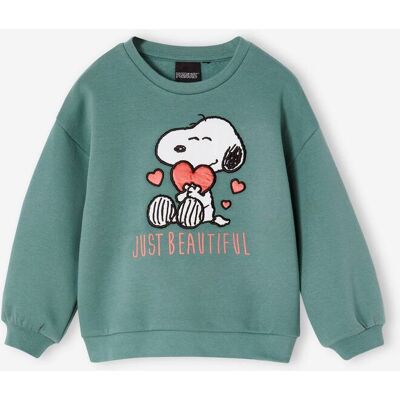 Sweat Snoopy Peanuts®, para criança verde-esmeralda Sweat Snoopy Peanuts®, para criança verde-esmeralda